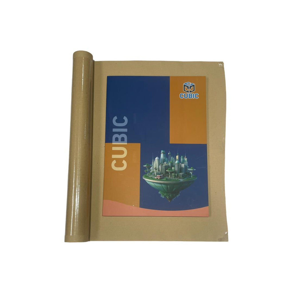 Cubic Laminated Kraft Paper Roll | 90 GSM | 24 Ft | Pack of 2