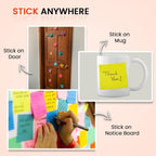 Cubic Multicolour Sticky Notes | 500 Sheets | Self-Adhesive Pads