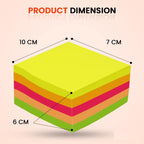 Cubic Multicolour Sticky Notes | 500 Sheets | Self-Adhesive Pads