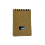 Cubic A7 Wiro Pocket Notebook | Pack of 3 | Kraft Brown
