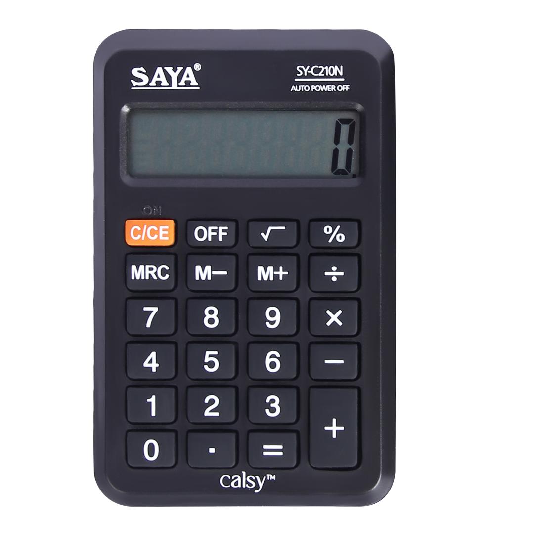 Saya Pocket Calculator | 8-Digit LCD Display | Compact with Flap Cover