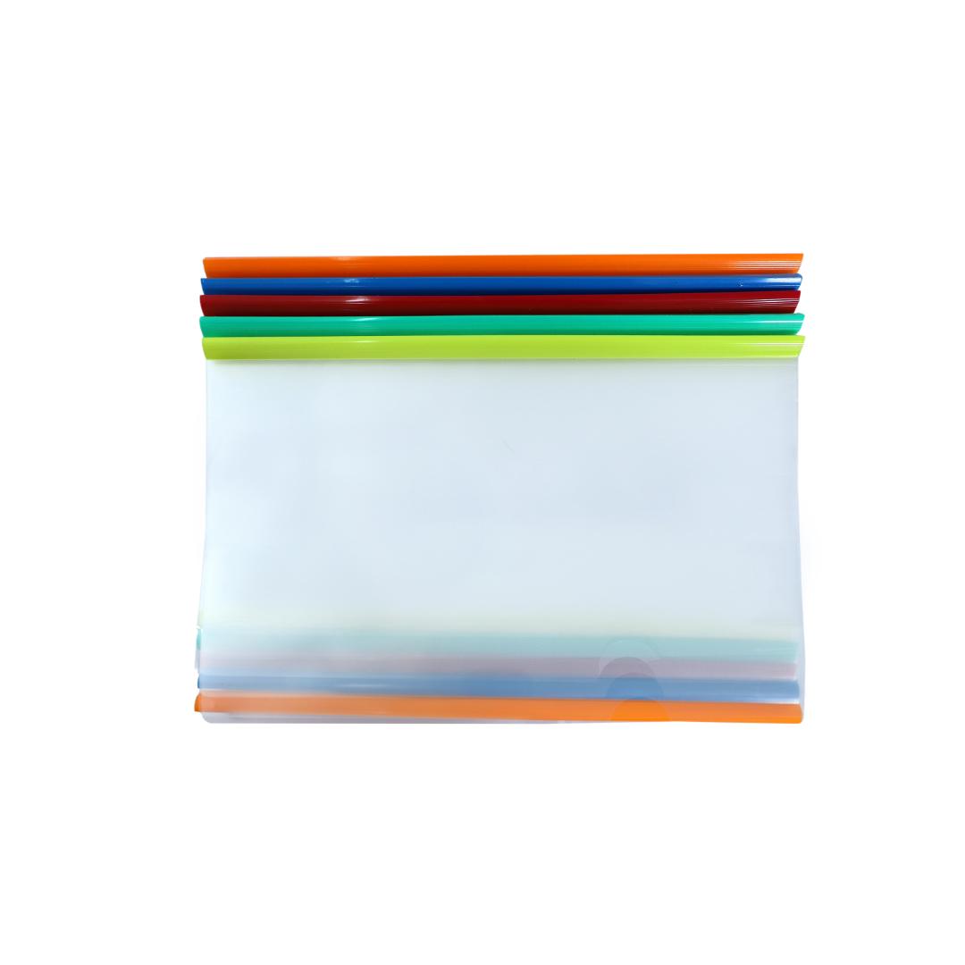 Saya A4 Strip File Folder | Transparent Sliding Bar Organizer