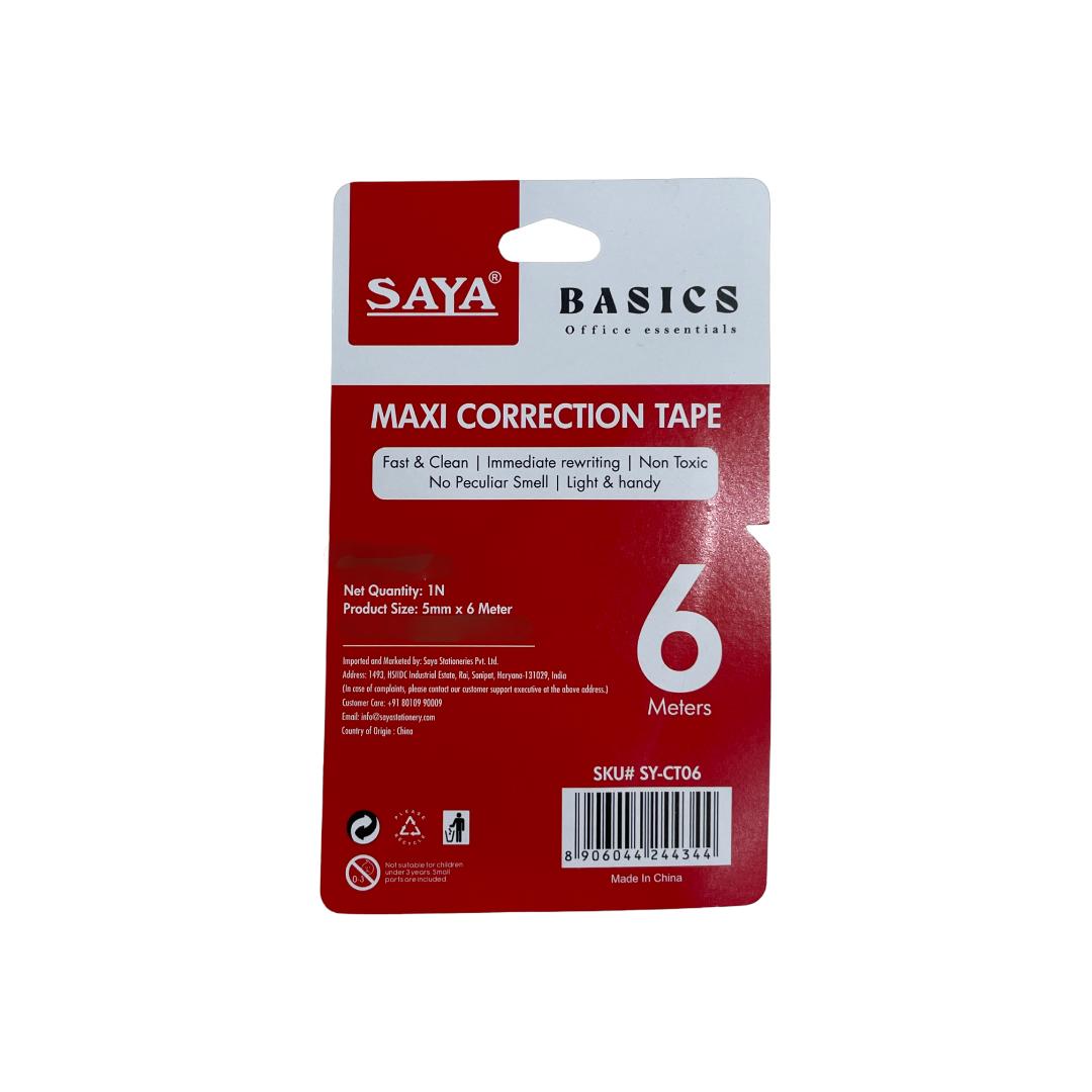 Saya Correction Tape | 6m Roll | Smooth & Instant Correction
