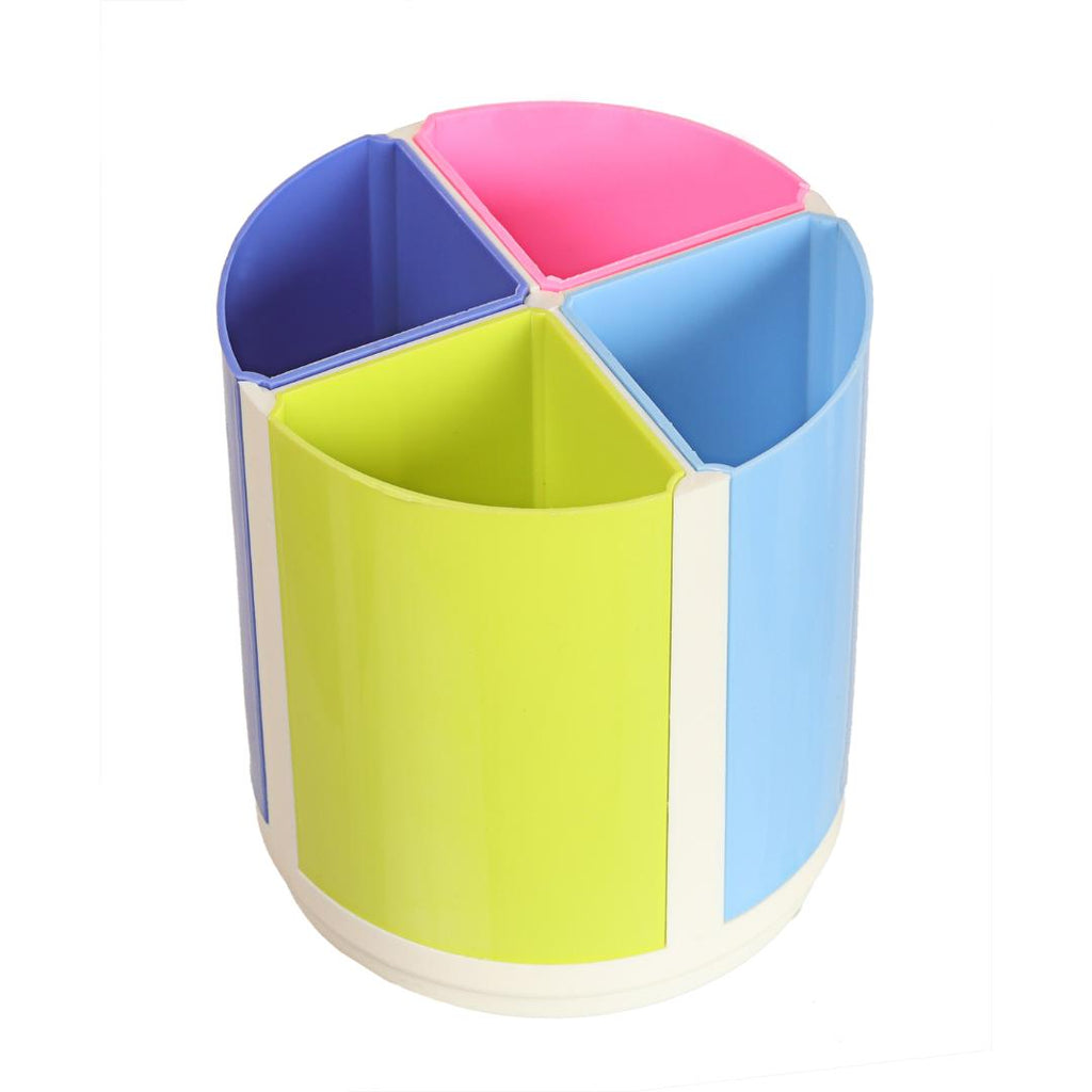 Saya Magic Pen Stand | 4-Compartment Rotatable Desk Organizer