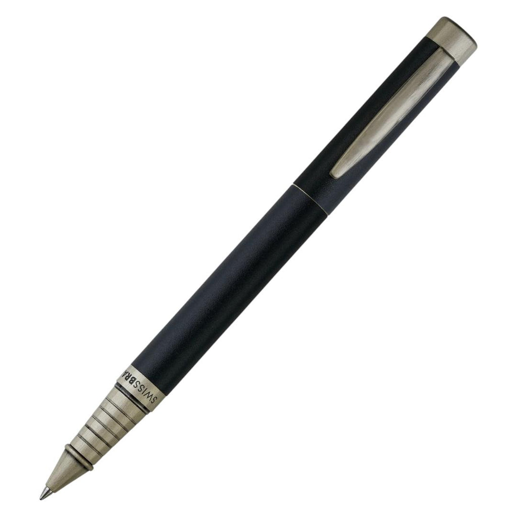Swissbrand Zenith 2507 Matte Black Chrome Roller Pen | Premium Gift Pen