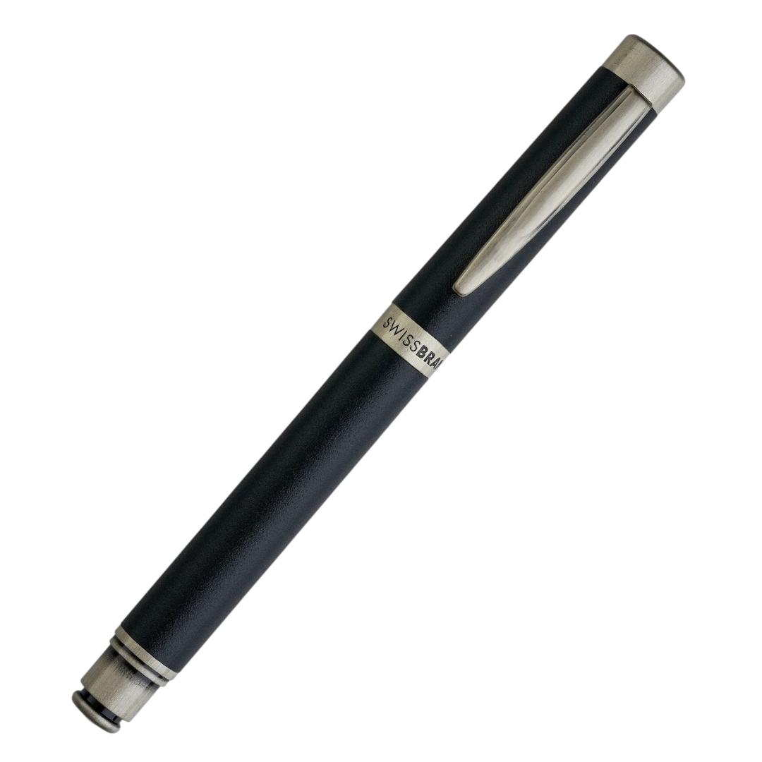 Swissbrand Zenith 2507 Matte Black Chrome Roller Pen | Premium Gift Pen