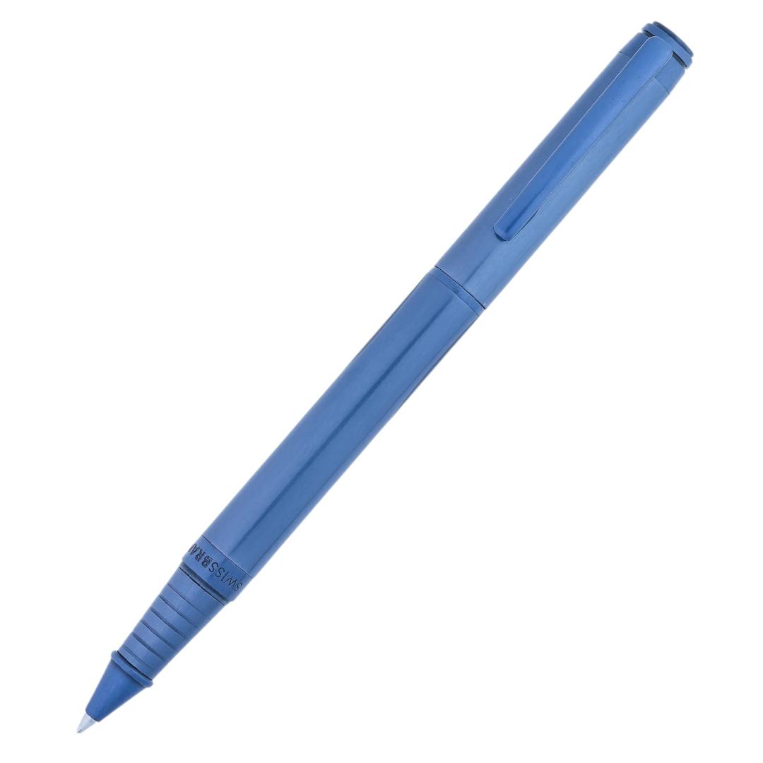 Swissbrand Legacy 2503 Matte Metal Blue Roller Pen | Premium Gift Pen
