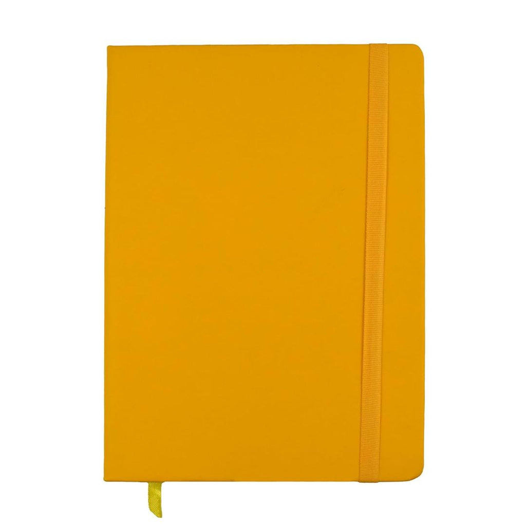 Cubic A5 PU Leather Hardbound Diary | Elastic Closure, Pen Holder & Bookmark