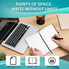 Cubic A5 PU Leather Hardbound Diary | Elastic Closure, Pen Holder & Bookmark