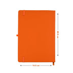 Cubic A5 PU Leather Hardbound Diary | Elastic Closure, Pen Holder & Bookmark