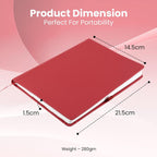 Cubic A5 PU Leather Hardbound Diary | Elastic Closure, Pen Holder & Bookmark