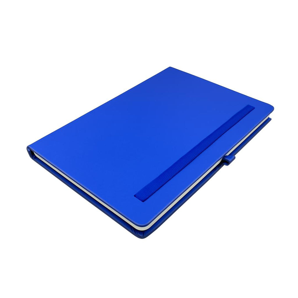 Cubic A5 PU Leather Hardbound Diary | Elastic Closure, Pen Holder & Bookmark