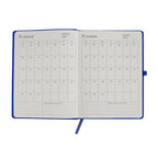 Cubic A5 PU Leather Hardbound Diary | Elastic Closure, Pen Holder & Bookmark