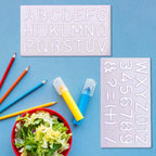 Alphabet Lettering Stencil 30mm | Flexible Plastic | Pack of 2