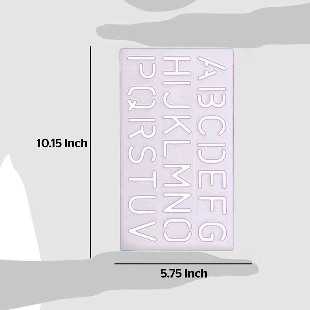 Alphabet Lettering Stencil 30mm | Flexible Plastic | Pack of 2