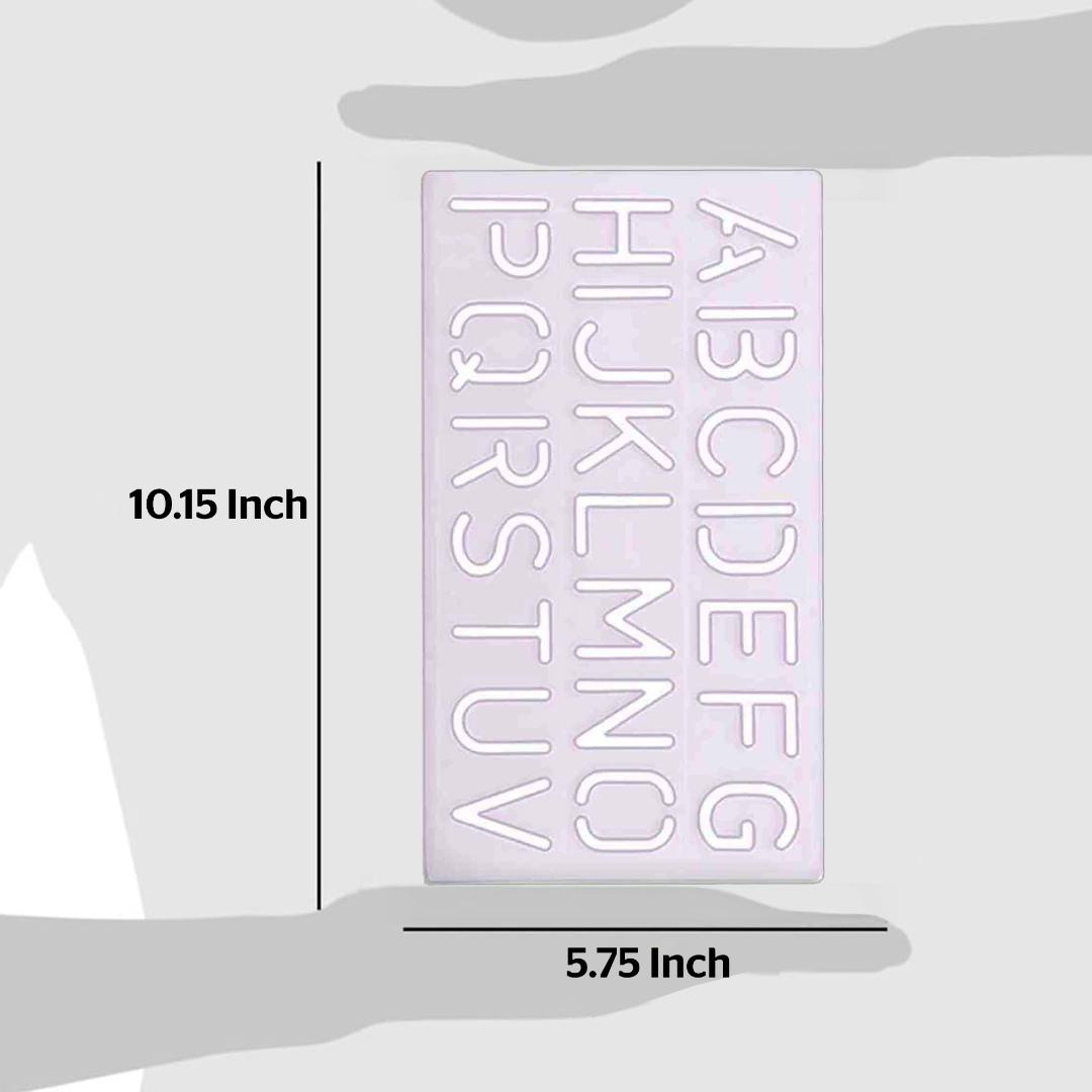 Alphabet Lettering Stencil 30mm | Flexible Plastic | Pack of 2