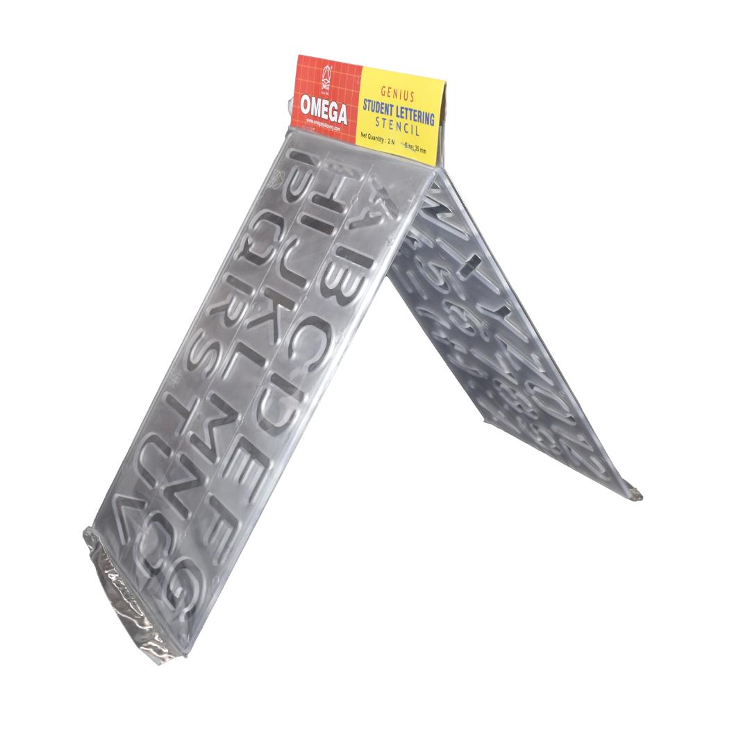 Alphabet Lettering Stencil 30mm | Flexible Plastic | Pack of 2