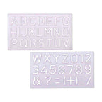 Alphabet Lettering Stencil 30mm | Flexible Plastic | Pack of 2