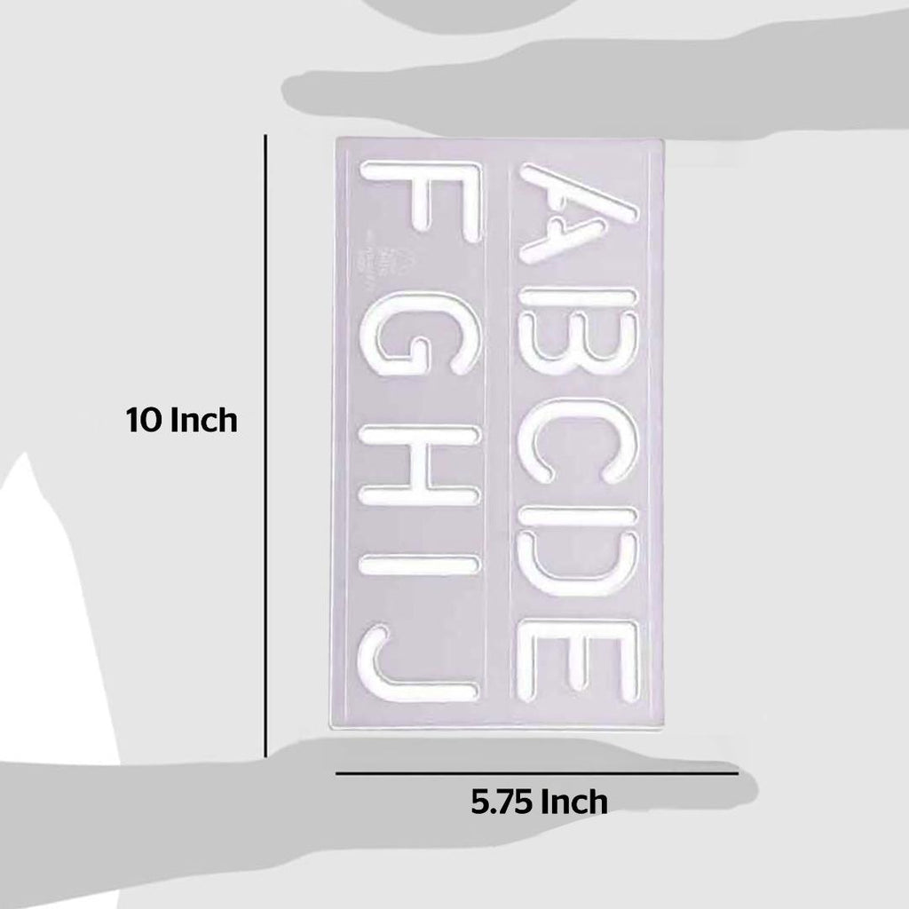 Big Alphabet Lettering Stencil | Pack of 4 | DIY Art & Craft for Kids