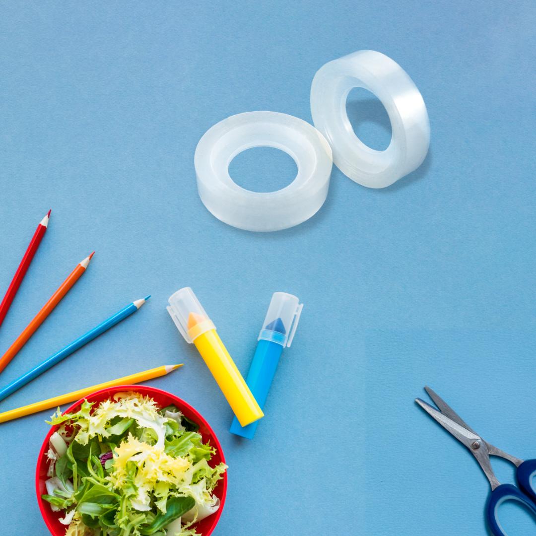 Transparent Tape Small Size Pack of 6 | Clear Adhesive for Multiuse