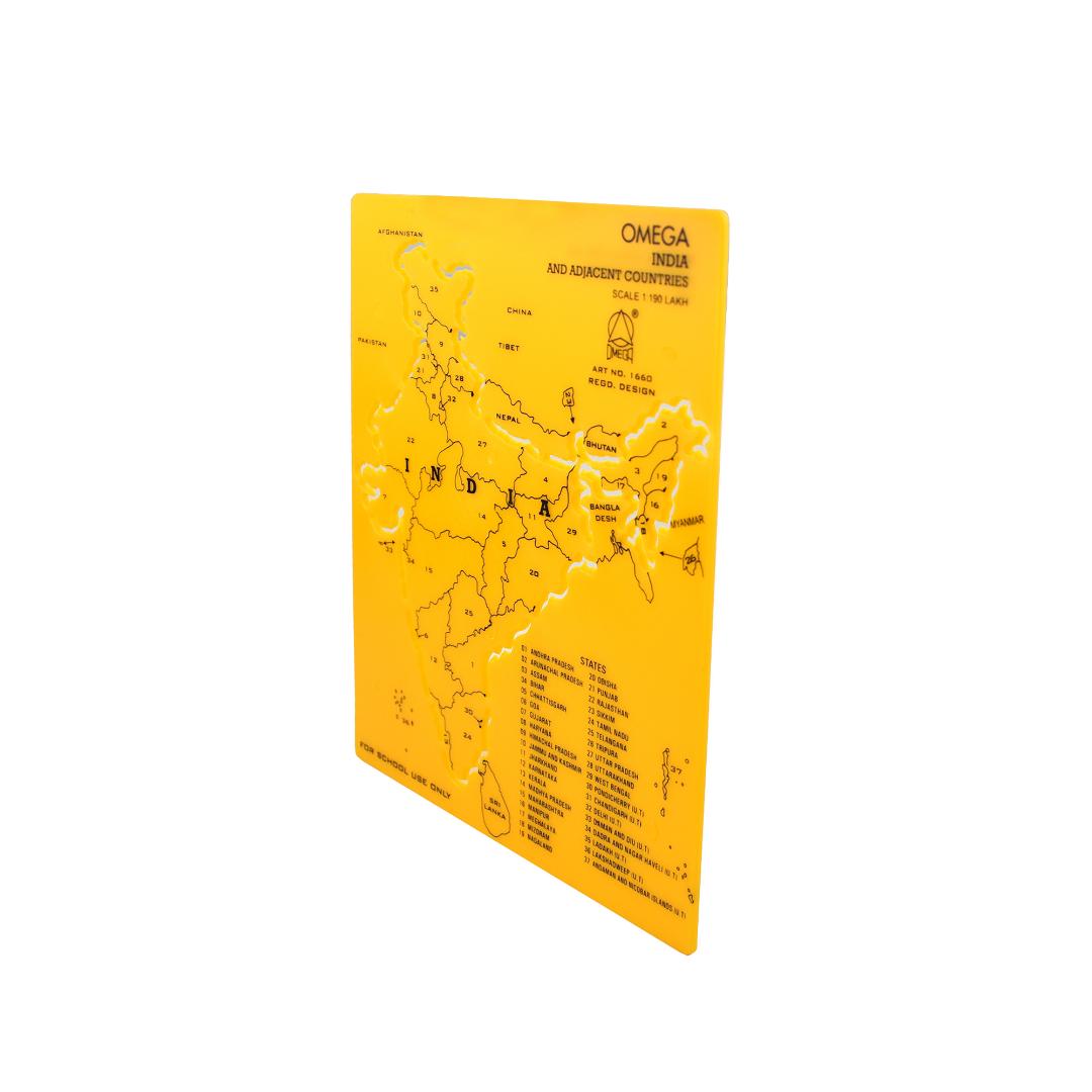India Map Stencil | Accurate Shape for Students
