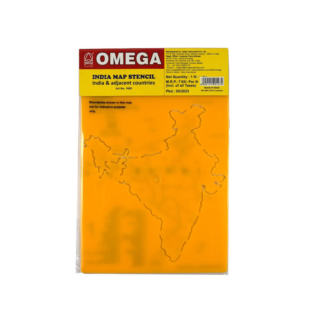 India Map Stencil | Accurate Shape for Students