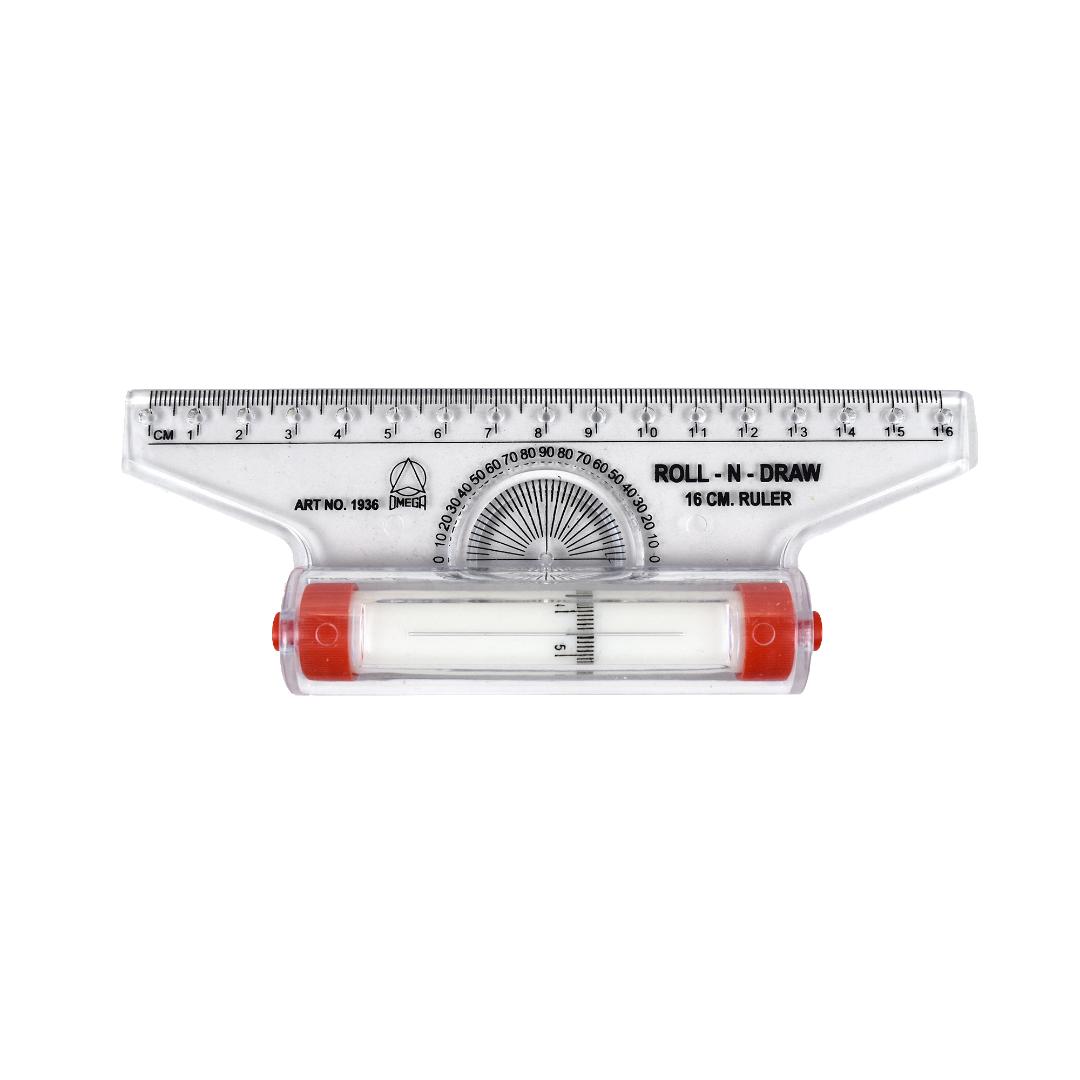 Roll N Draw Ruler 16cm | Plastic Drafting Scale for Architects & Students