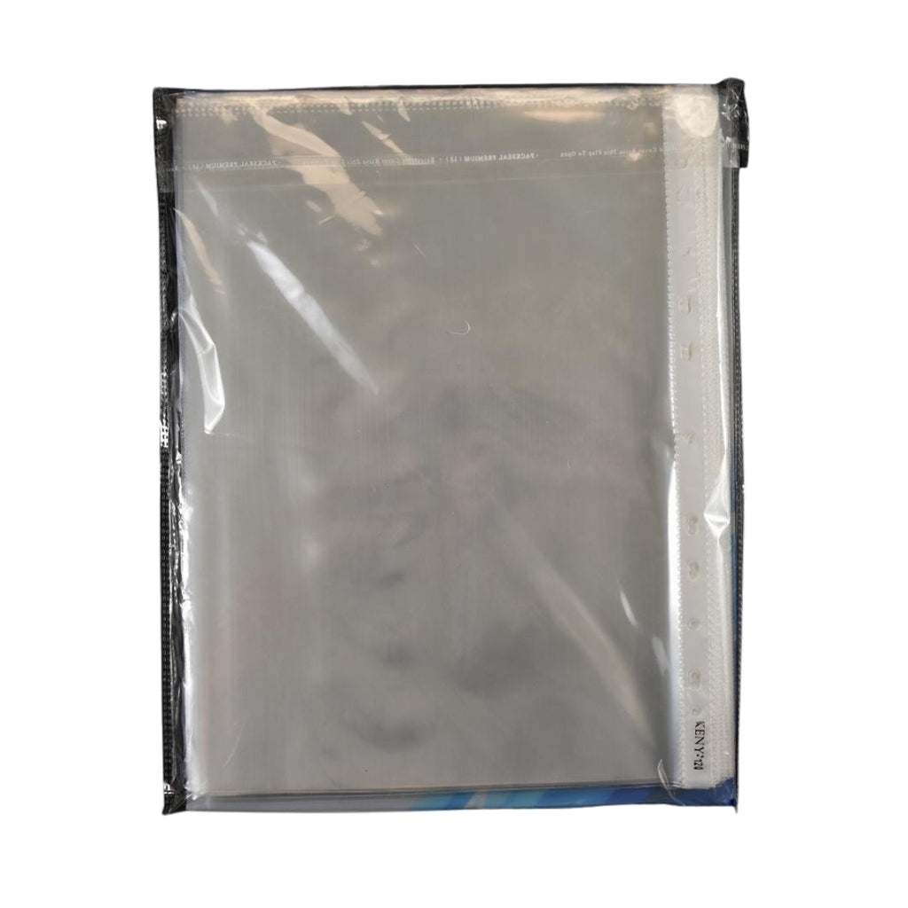 A4 Sheet Protectors 100 Micron | Transparent 11-Hole Sleeves | Pack of 50