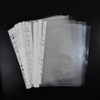 A4 Sheet Protectors 100 Micron | Transparent 11-Hole Sleeves | Pack of 50