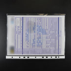 A4 Sheet Protectors 100 Micron | Transparent 11-Hole Sleeves | Pack of 50