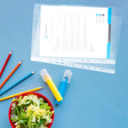 A4 Sheet Protectors 100 Micron | Transparent 11-Hole Sleeves | Pack of 50