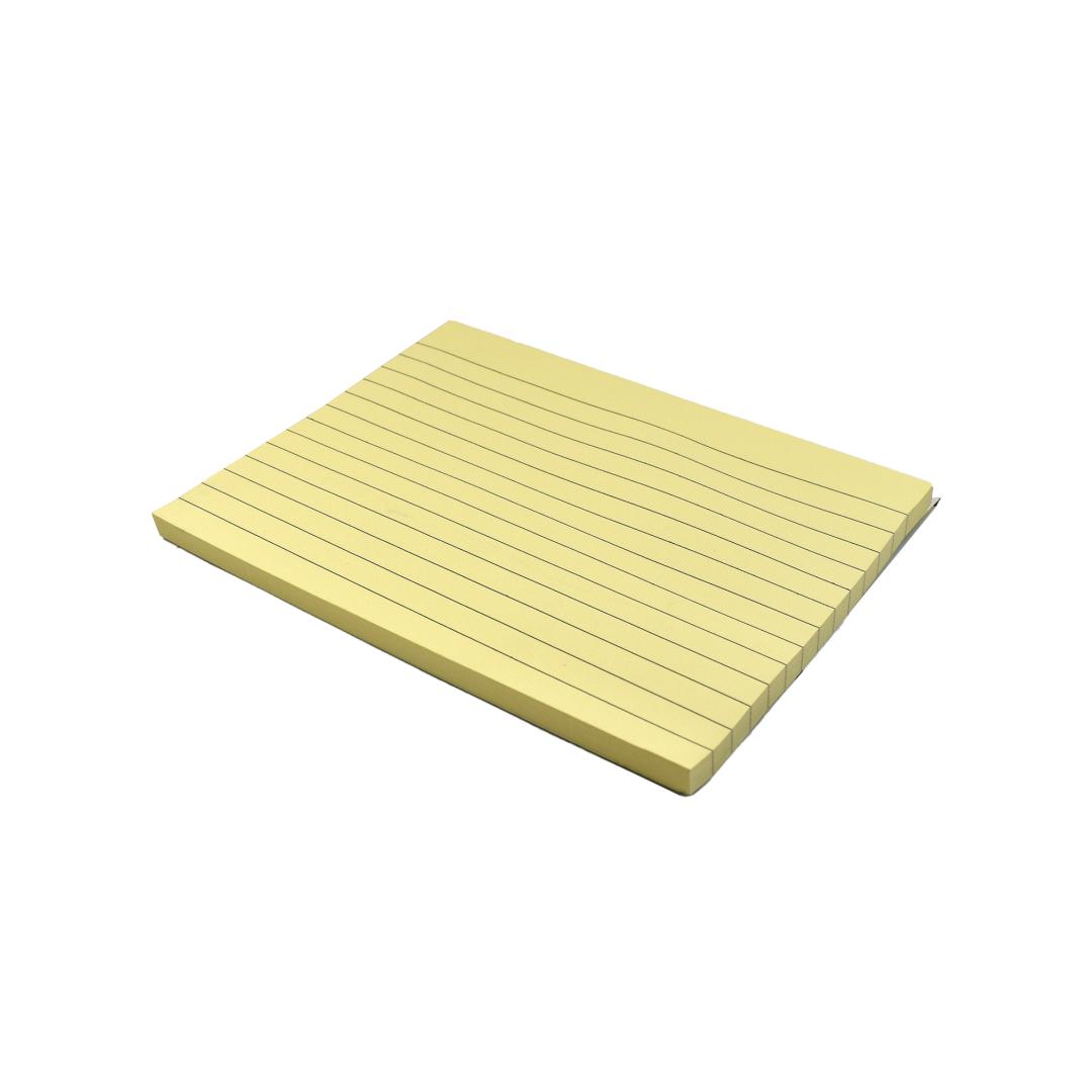 Sticky Note Pads with Ruled Lines | Bright Neon Colors | Strong Adhesive
