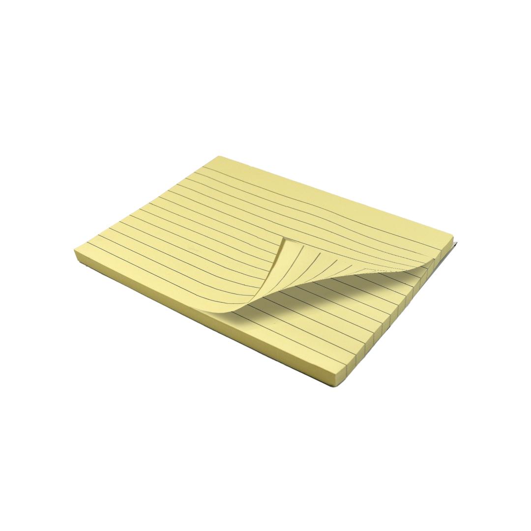 Sticky Note Pads with Ruled Lines | Bright Neon Colors | Strong Adhesive