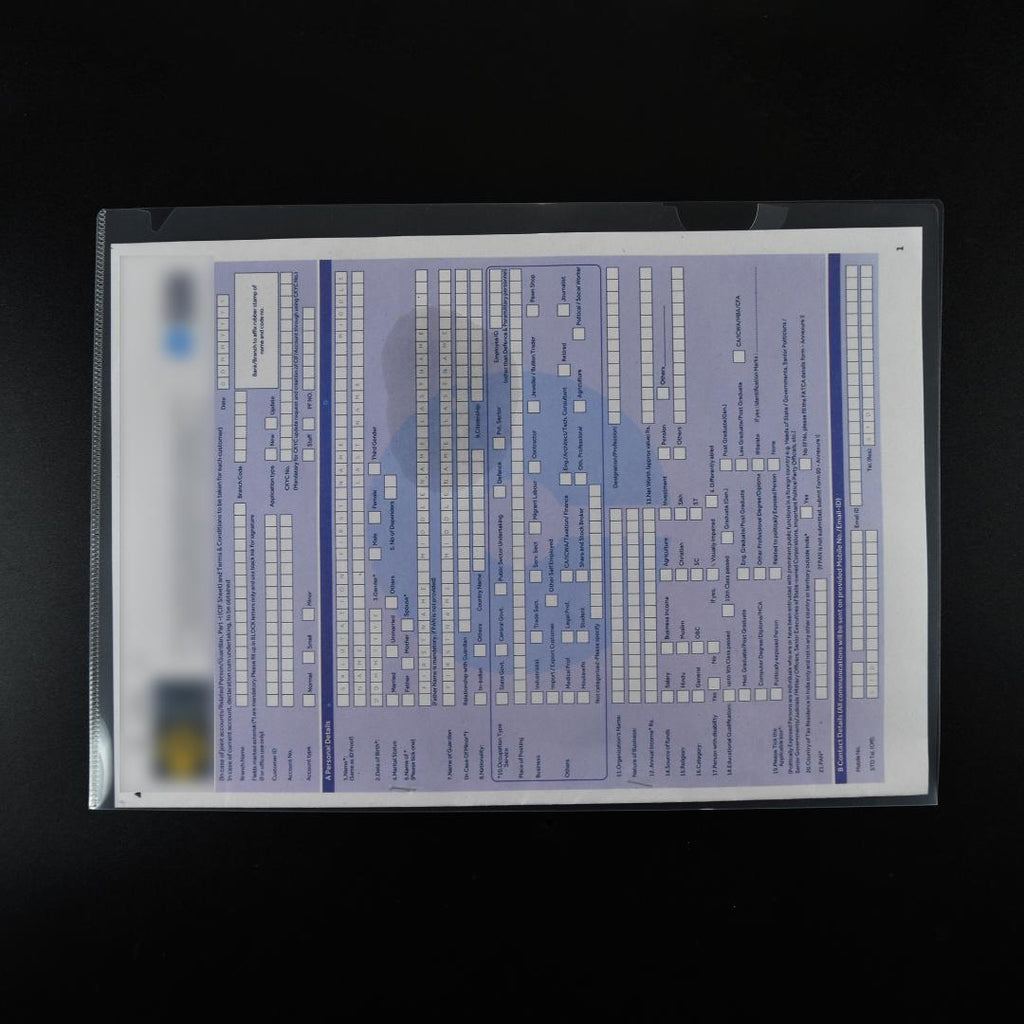 Transparent L-Folder Files Pack of 20 | A4 Document Organizer