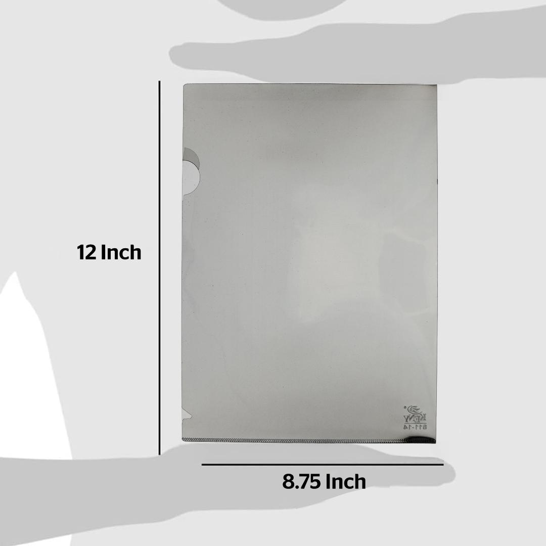 Transparent L-Folder Files Pack of 20 | A4 Document Organizer
