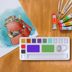 Palette 102 Rectangle | Paint Mixing Tray | Acrylic & Watercolors