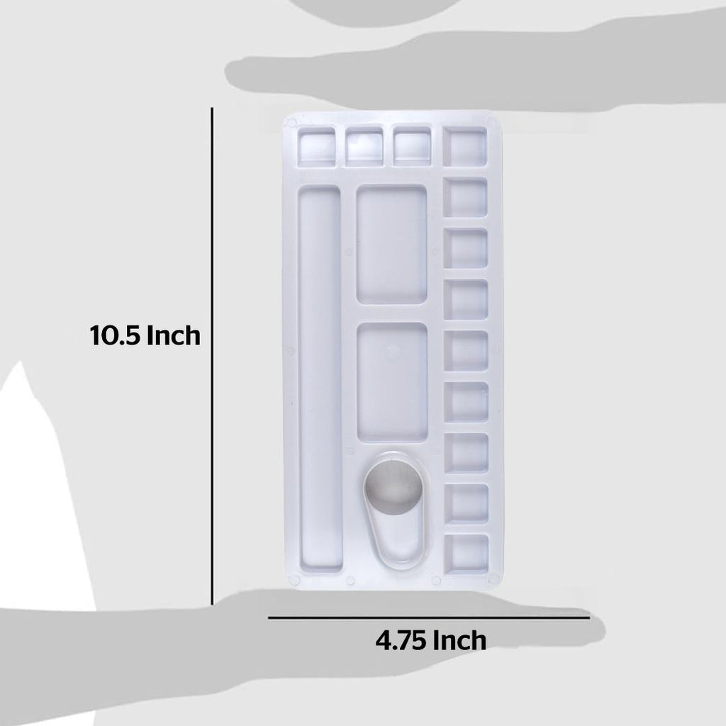 Palette 102 Rectangle | Paint Mixing Tray | Acrylic & Watercolors