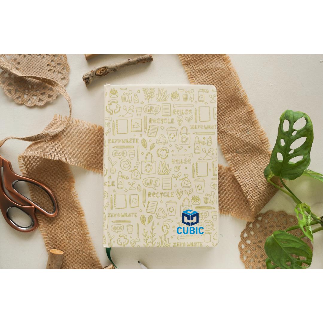 Cubic Hardbound Recycled Notebook | A5 | Eco-Friendly Journal