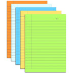 Cubic A4 Multicolour Ruled Paper | Smooth Writing Sheets | Pack of 40