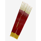 Polo Synthetic Hair Round Brushes | Artist Paintbrush Set | Pack of 10