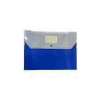 Cubic Clear Button Folder | Transparent Waterproof Document Organizer | Pack of 5