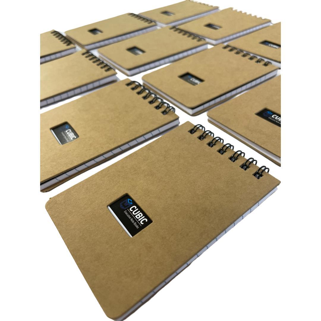 Cubic A7 Wiro Pocket Notebook | Palm Notebook | Spiral-Bound | Pack of 10 & 12