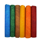 Cubic Handmade Textured Chart Paper Rolls | Multicolour | Pack of 6
