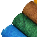 Cubic Handmade Textured Chart Paper Rolls | Multicolour | Pack of 6