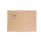 Cubic Premium Flower Print Cork Notebook | Eco-Friendly Journal