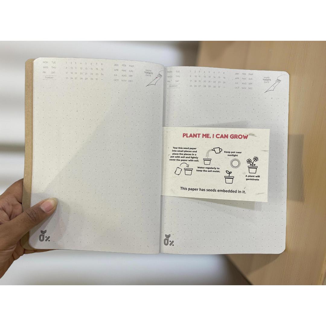 Cubic Eco-Friendly Cork Flexible Notebook | Stylish & Durable Journal