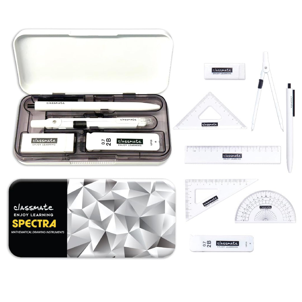 Classmate Spectra Geometry Box | Premium Mathematical Instrument Set
