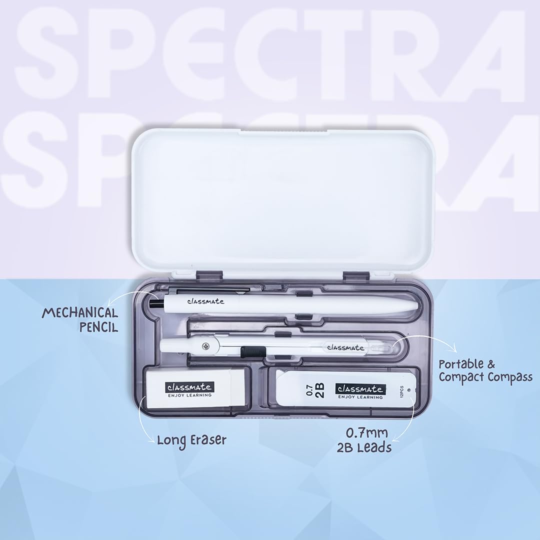 Classmate Spectra Geometry Box | Premium Mathematical Instrument Set