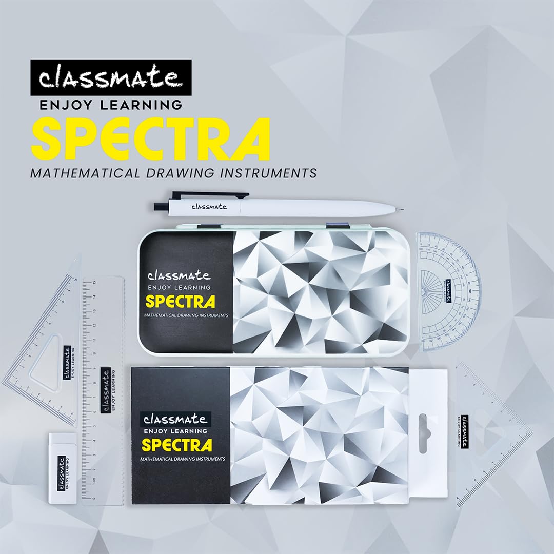 Classmate Spectra Geometry Box | Premium Mathematical Instrument Set