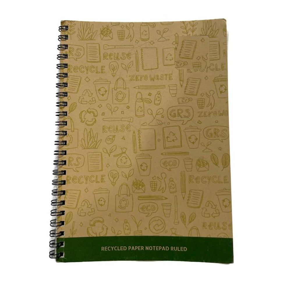CUBIC Eco Spiral Notebook | Ruled | 14.8 × 21 cm | Pack of 1